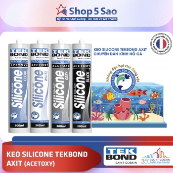 Keo silicone dán kính hồ cá Tekbond an toàn cho vật nuôi 300ml