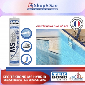 Keo dán dưới nước, sơn lên keo - MS Hybrid Tekbond 400gr
