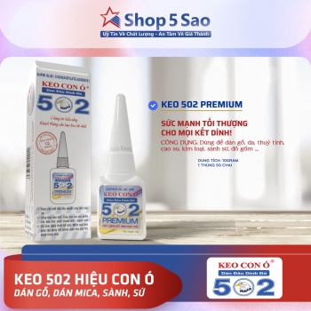 Keo Hộp 502 Hiệu Con Ó dán đâu dính đó khô nhanh trong 3 đến 5 giây