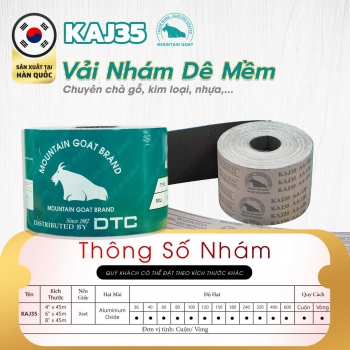Nhám cuộn dê mềm KAJ35 sản xuất tại Hàn Quốc