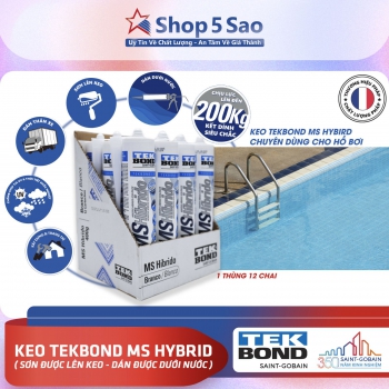 Nguyên thùng Keo dán dưới nước, sơn lên keo - MS Hybrid Tekbond 12 chai