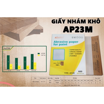 Giấy nhám khô RMC AP23M chà bề mặt sơn PU